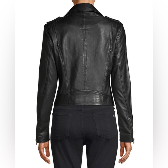 Saks Fifth Avenue- LaMarque - NWOT
Donna Leather Biker Jacket
BLACK
Small - Picture 7 of 8
